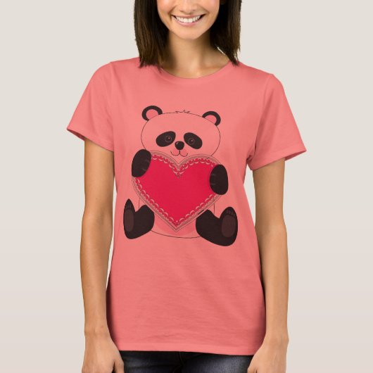 Panda Heart T-shirt (Voorkant)