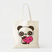 Panda Heart Tote Bag (Voorkant)
