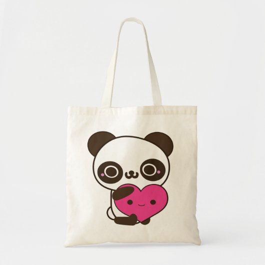Panda Heart Tote Bag (Voorkant)