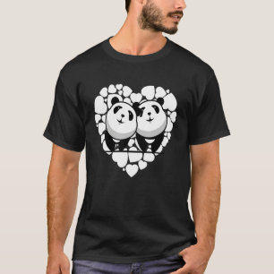 Panda Heart Zoo Animal Beer Animal 2 T-shirt