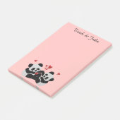 Panda Hearts Post-it® notes (Schuin)