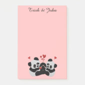 Panda Hearts Post-it® notes (Voorkant)