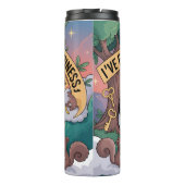 Panda heeft de sleutel tot geluk gevonden thermosbeker (Achterkant)