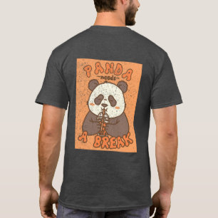 Panda heeft een pauze nodig – Vintage Retro Cute P T-shirt