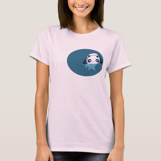 panda - herfsten omlaag t-shirt (Voorkant)