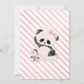 Panda Hete Luchtballon Douche per Mail Uitnodiging (Achterkant)