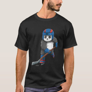 Panda Hockey Panda Schaatsen Panda T-shirt