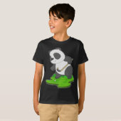 Panda Hockey stick T-shirt (Voorkant volledig)