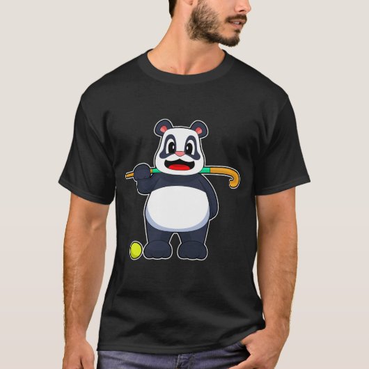 Panda Hockey stick T-shirt (Voorkant)