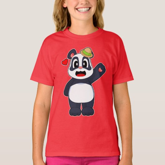 Panda Hoed T-shirt (Voorkant)