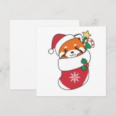 Panda Holi Feestdagenkaart (Voorkant / Achterkant)