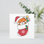 Panda Holi Feestdagenkaart (Staand voorkant)