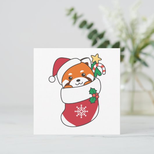 Panda Holi Feestdagenkaart (Staand voorkant)