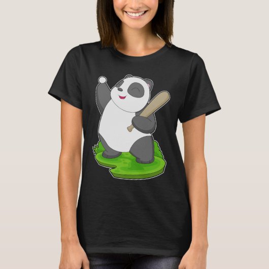 Panda honkbalknuppel t-shirt (Voorkant)