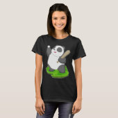 Panda honkbalknuppel t-shirt (Voorkant volledig)