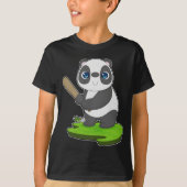 Panda honkbalknuppel t-shirt (Voorkant)