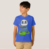 Panda honkbalknuppel t-shirt (Voorkant volledig)