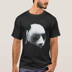 Panda Hoofd met Zonnebril Design T-shirt