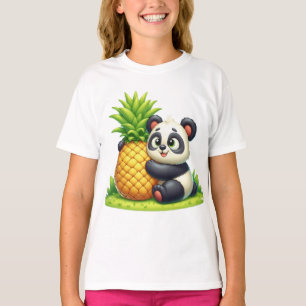 Panda houdt van ananas t-shirt