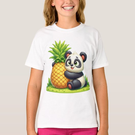 Panda houdt van ananas t-shirt (Voorkant)