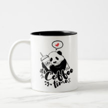 Panda houdt van koffie