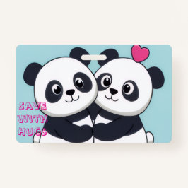 Panda Hug Budget Notebook – Cute Planner for Savin Badge