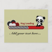 Panda Hug Loading Briefkaart (Voorkant)