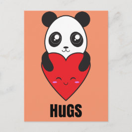 Panda Hugs Briefkaart