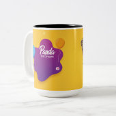 Panda Ice Cream Cup Tweekleurige Koffiemok (Voorkant links)