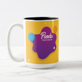 Panda Ice Cream Cup Tweekleurige Koffiemok (Links)