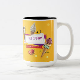 Panda Ice Cream Cup Tweekleurige Koffiemok