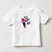 Panda Ice skating Ice schaatsen Kinder Shirts (Voorkant)