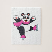 Panda Ice skating Ice schaatsen Legpuzzel (Verticaal)