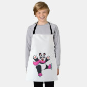 Panda Ice skating Ice schaatsen Schort (Gedragen)