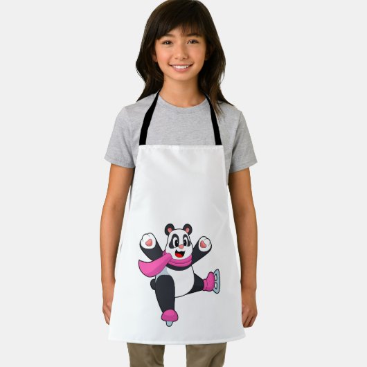 Panda Ice skating Ice schaatsen Schort (Insitu)