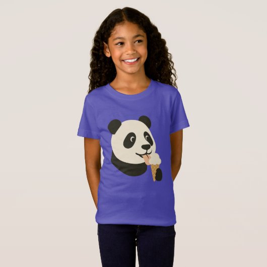 Panda Ijsje Kinder T-Shirt (Voorkant volledig)