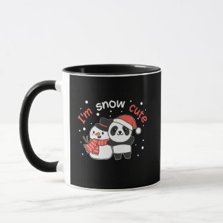 Panda Ik ben Sneeuwverkuffer Snowman Snow Pun Mok