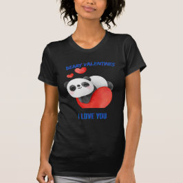 Panda ik hou van je Valentijnse-Vriendin T-shirt