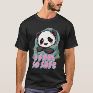 Panda, ik voel me zo veilig t-shirt