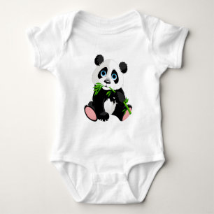 Panda illustratie Design Baby Jersey Bodysuit