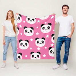 Panda Illustratie Fleece Deken