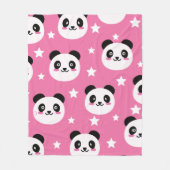 Panda Illustratie Fleece Deken (Voorkant)