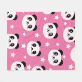 Panda Illustratie Fleece Deken (Voorkant (Horizontaal))