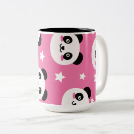 Panda Illustratie Kunstwerk Tweekleurige Koffiemok