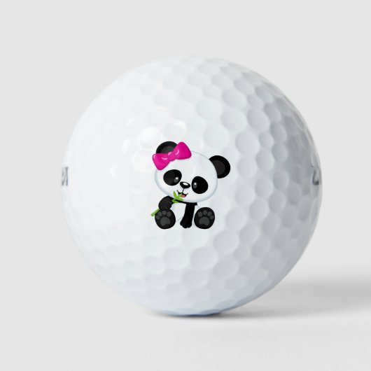 Panda illustratie ontwerp golfballen (Voorkant)