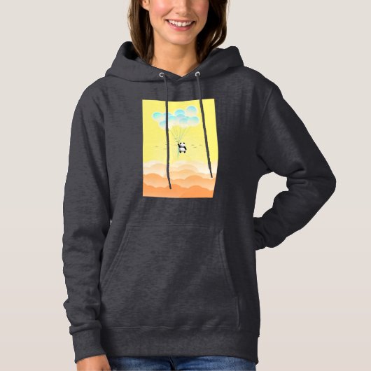 Panda-illustratie ontwerp Hoodie (Voorkant)
