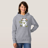 Panda-illustratie ontwerp Hoodie (Voorkant volledig)