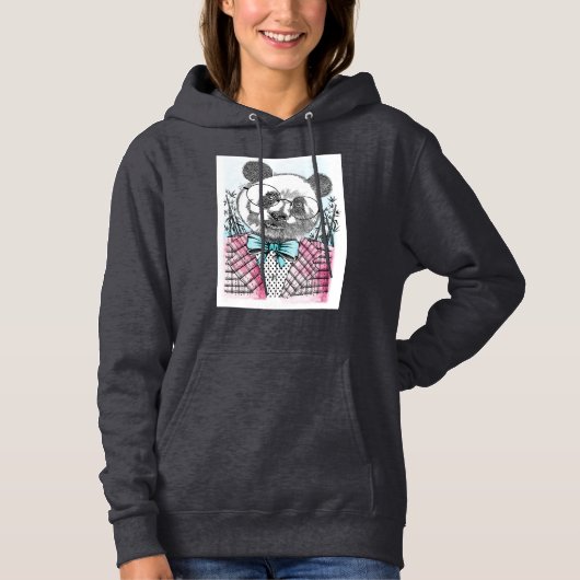 Panda illustratie ontwerp Hoodie (Voorkant)
