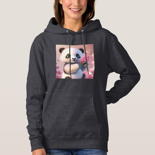 Panda illustratie ontwerp Hoodie (Voorkant)