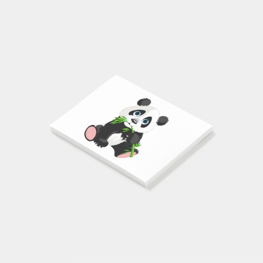 Panda illustratie ontwerp post-it® notes (Schuin)